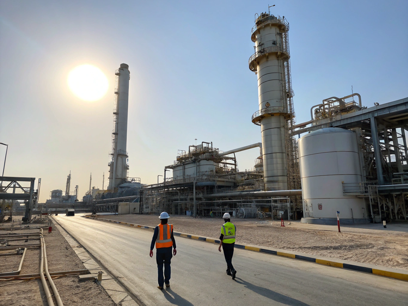 Oil and gas extraction facility in the Arabian Gulf